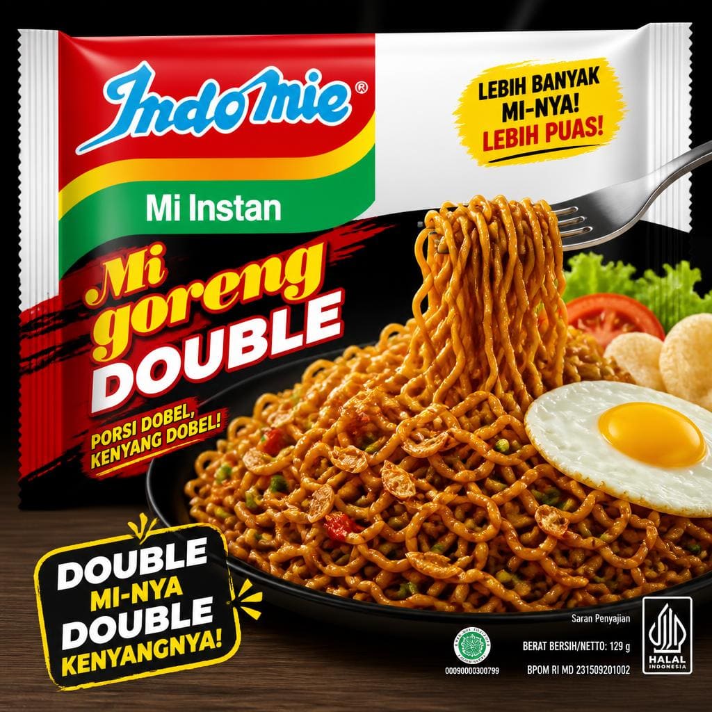 Indomie Goreng Double dari Menu Tujuh Satu Kopi